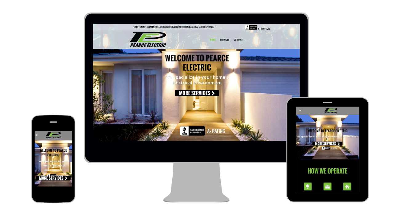 Pearce Electric website